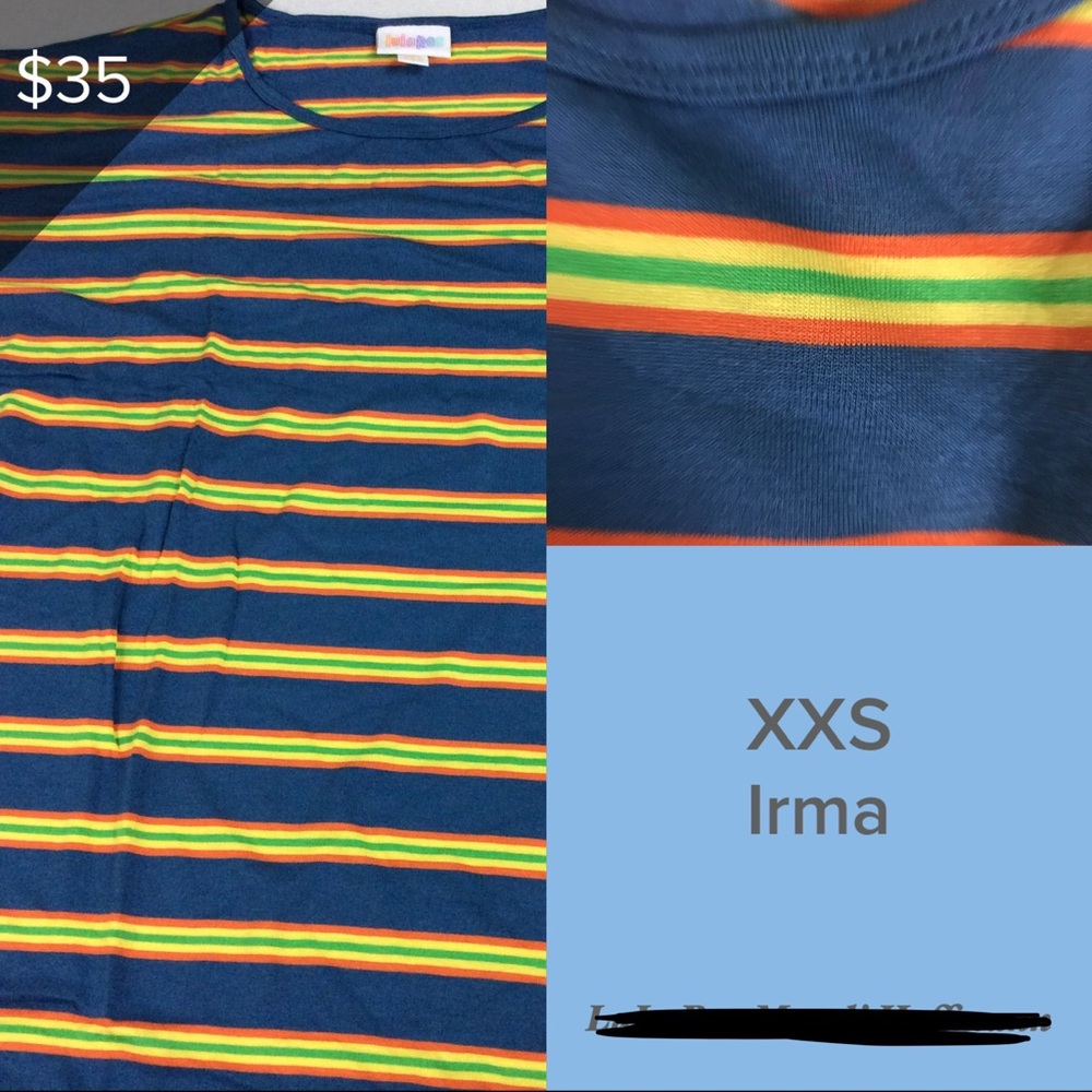 LuLaRoe Irma Size XXS BNWT
